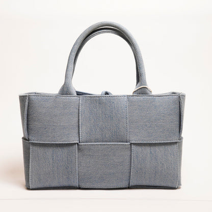 Bottega Veneta 丹寧編織托特包（Arco Tote）