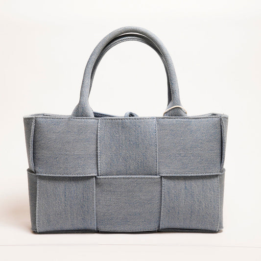 Bottega Veneta 丹寧編織托特包（Arco Tote）