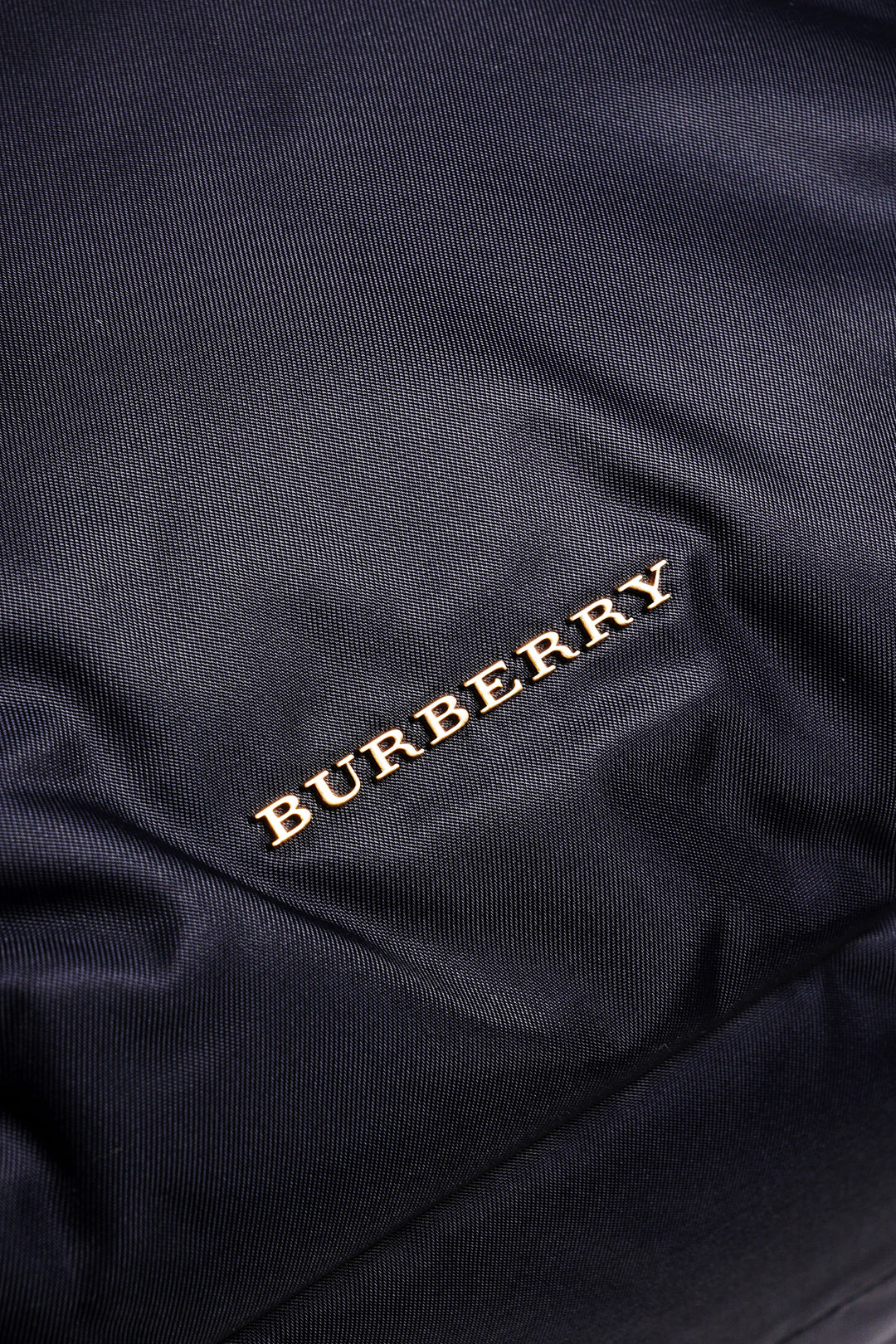 BURBERRY  The Rucksack Vintage 經典金色LOGO翻蓋中型後背包(藍色/M)