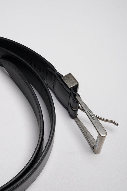 GUCCI 虎頭黑色皮帶