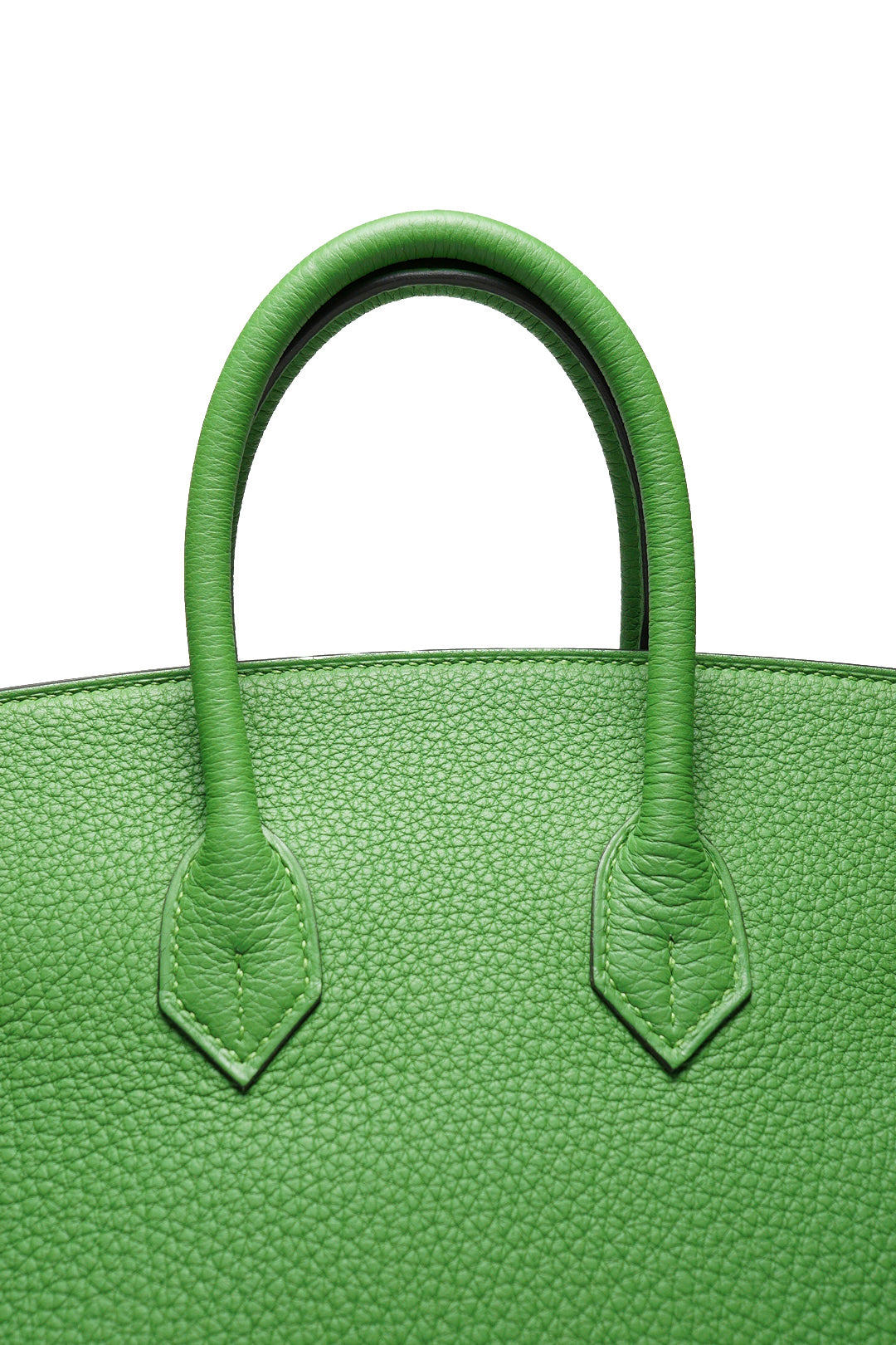 HERMES 愛馬仕 HERMÈS BAMBOU BIRKIN 25CM TOGO B刻 牛皮柏金包(1K 竹子綠/金釦)