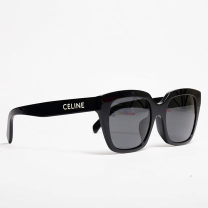 CELINE 亞洲版 時尚黑方框太陽眼鏡 CL40198F 01A 黑框深灰鏡片