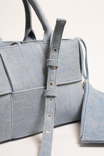 Bottega Veneta 丹寧編織托特包（Arco Tote）