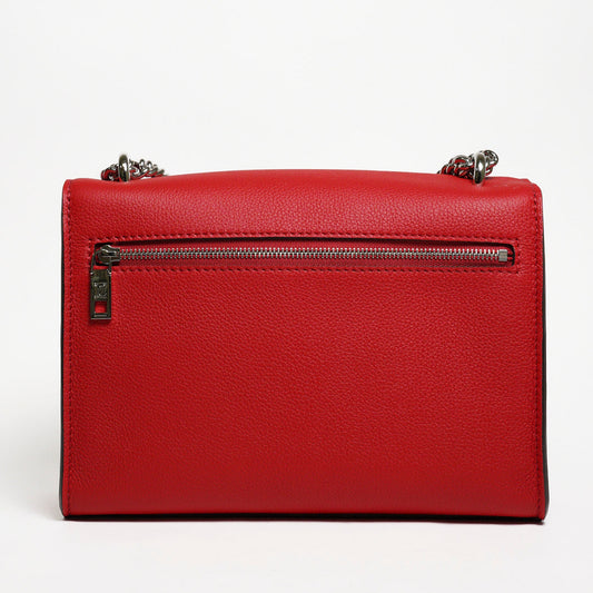 LOUIS VUITTON 牛皮皮革My Lockme BB銀扣鏈帶肩背袋