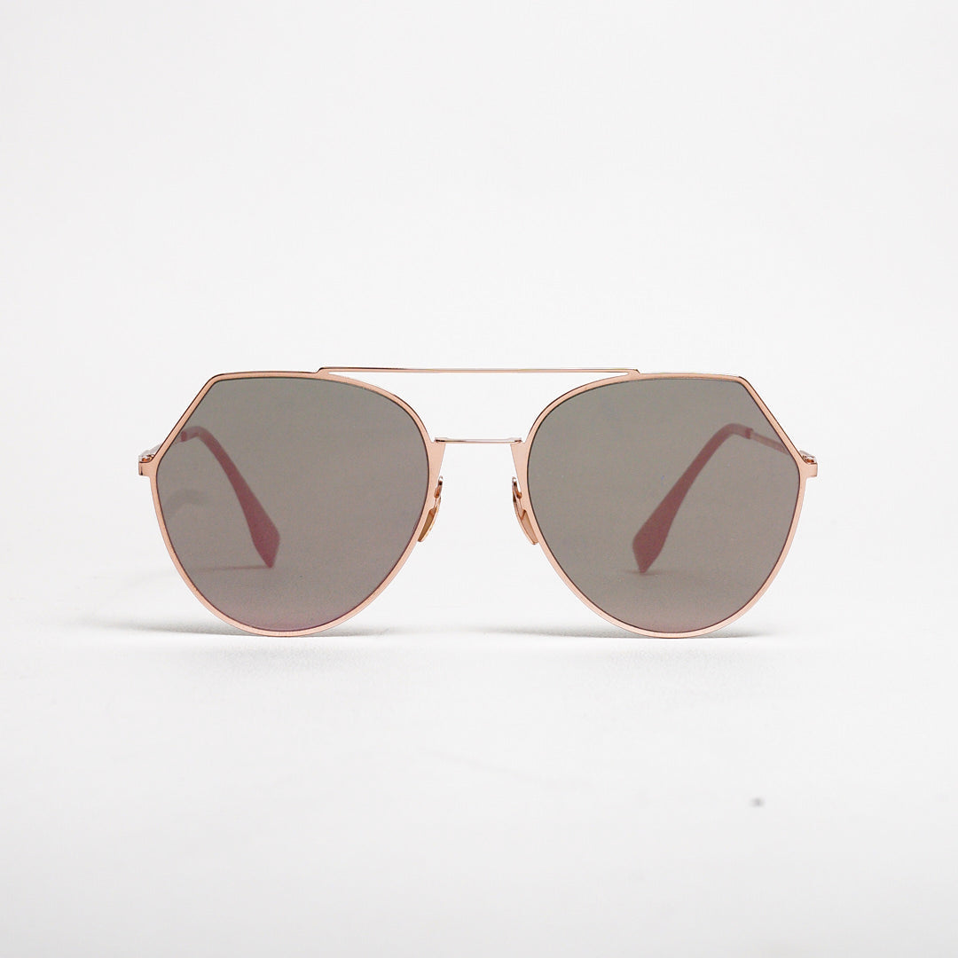 Fendi FF  玫瑰金女士太陽鏡