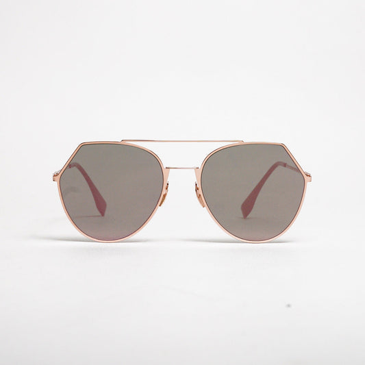 Fendi FF  玫瑰金女士太陽鏡