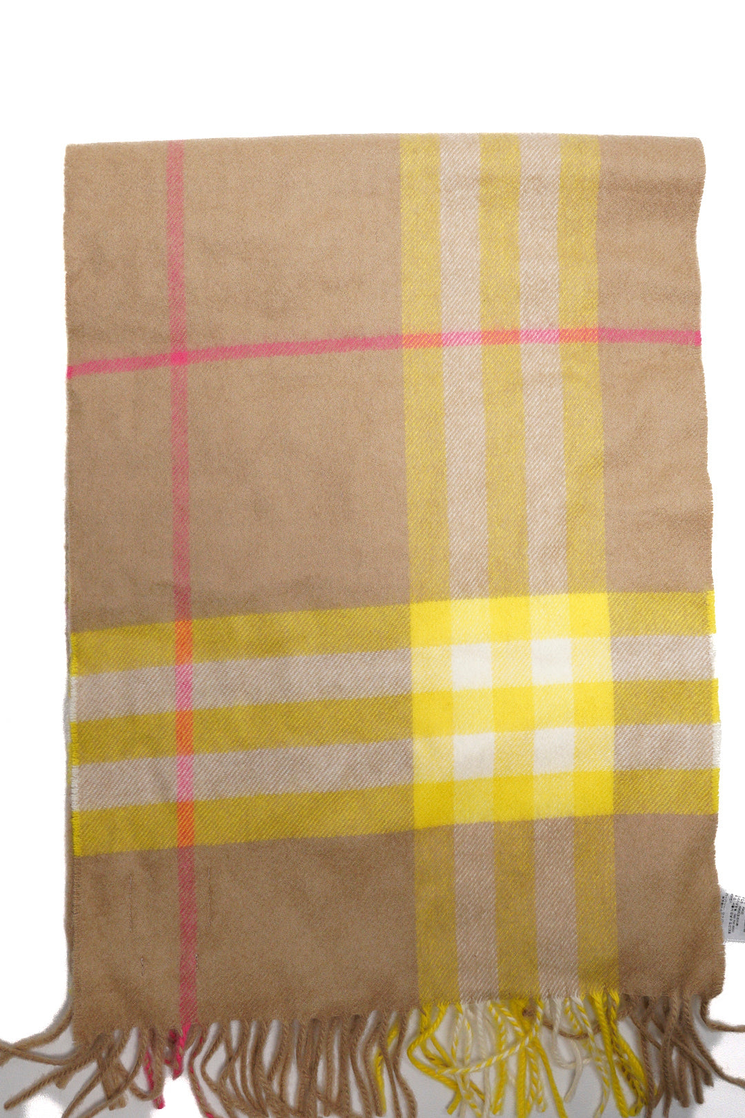 Burberry 經典格紋圍巾（奶茶格紋）