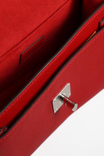 LOUIS VUITTON 牛皮皮革My Lockme BB銀扣鏈帶肩背袋