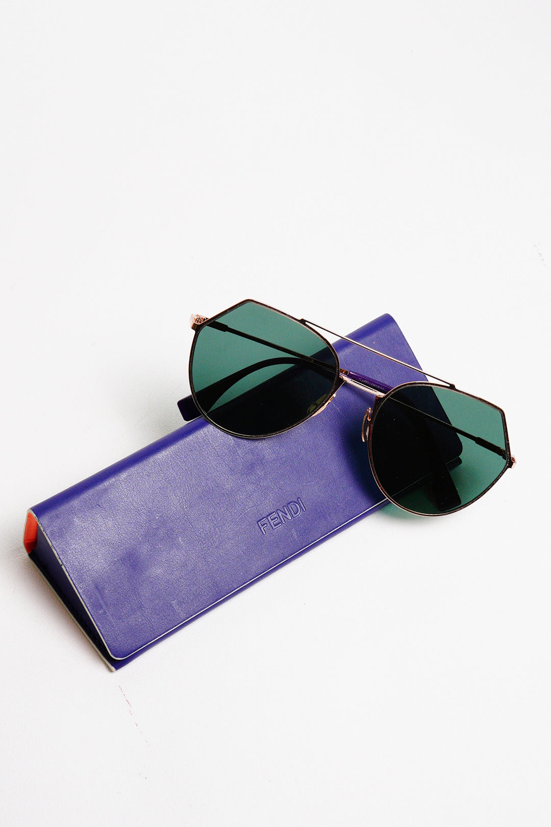 Fendi FF  玫瑰金女士太陽鏡