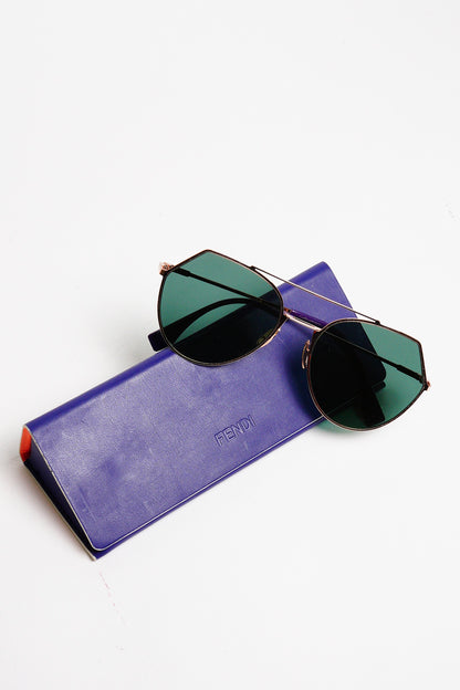 Fendi FF  玫瑰金女士太陽鏡