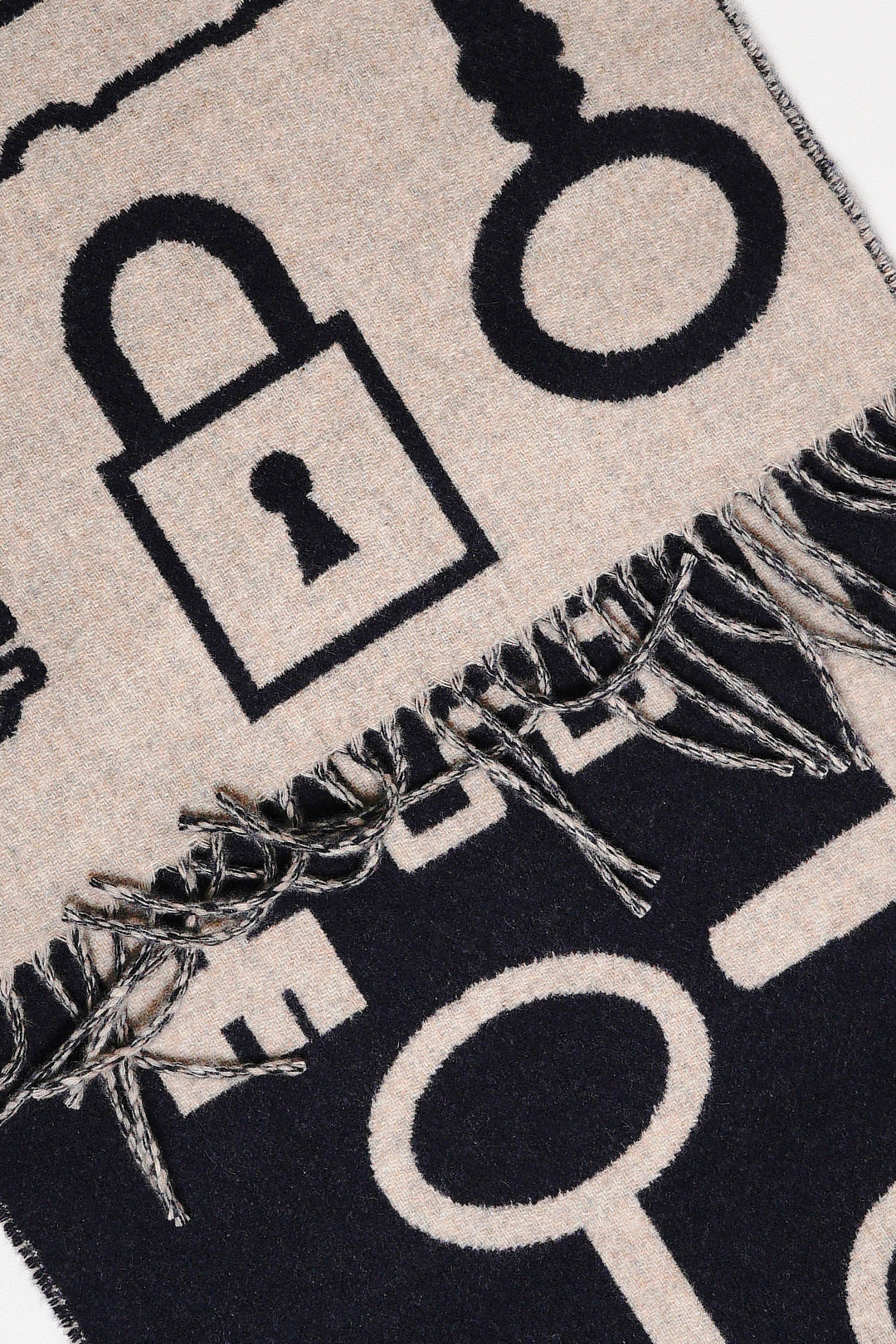 Hermes Casaque Porte-Clefs 喀什米爾小型圍巾圍巾