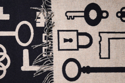 Hermes Casaque Porte-Clefs 喀什米爾小型圍巾圍巾