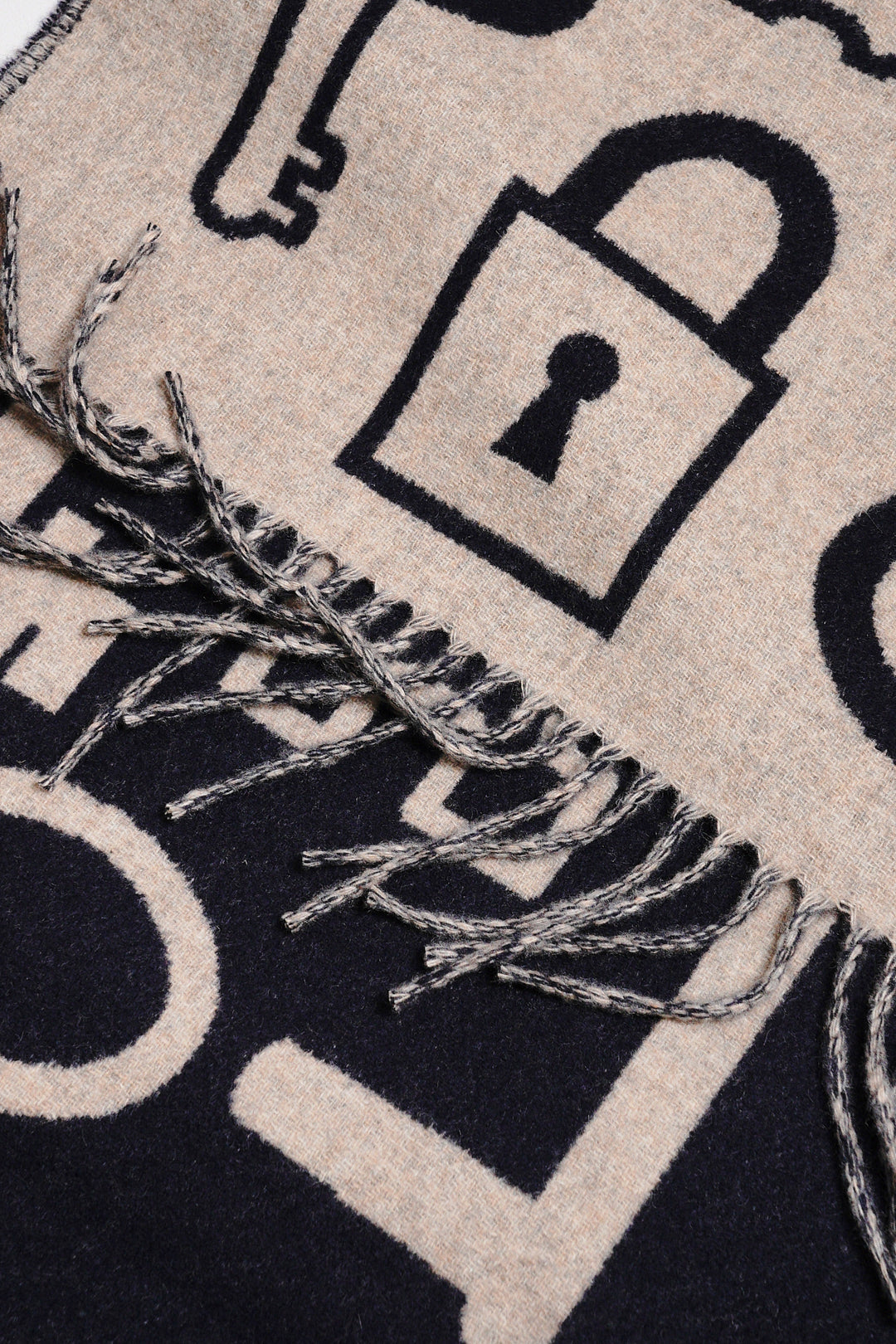 Hermes Casaque Porte-Clefs 喀什米爾小型圍巾圍巾