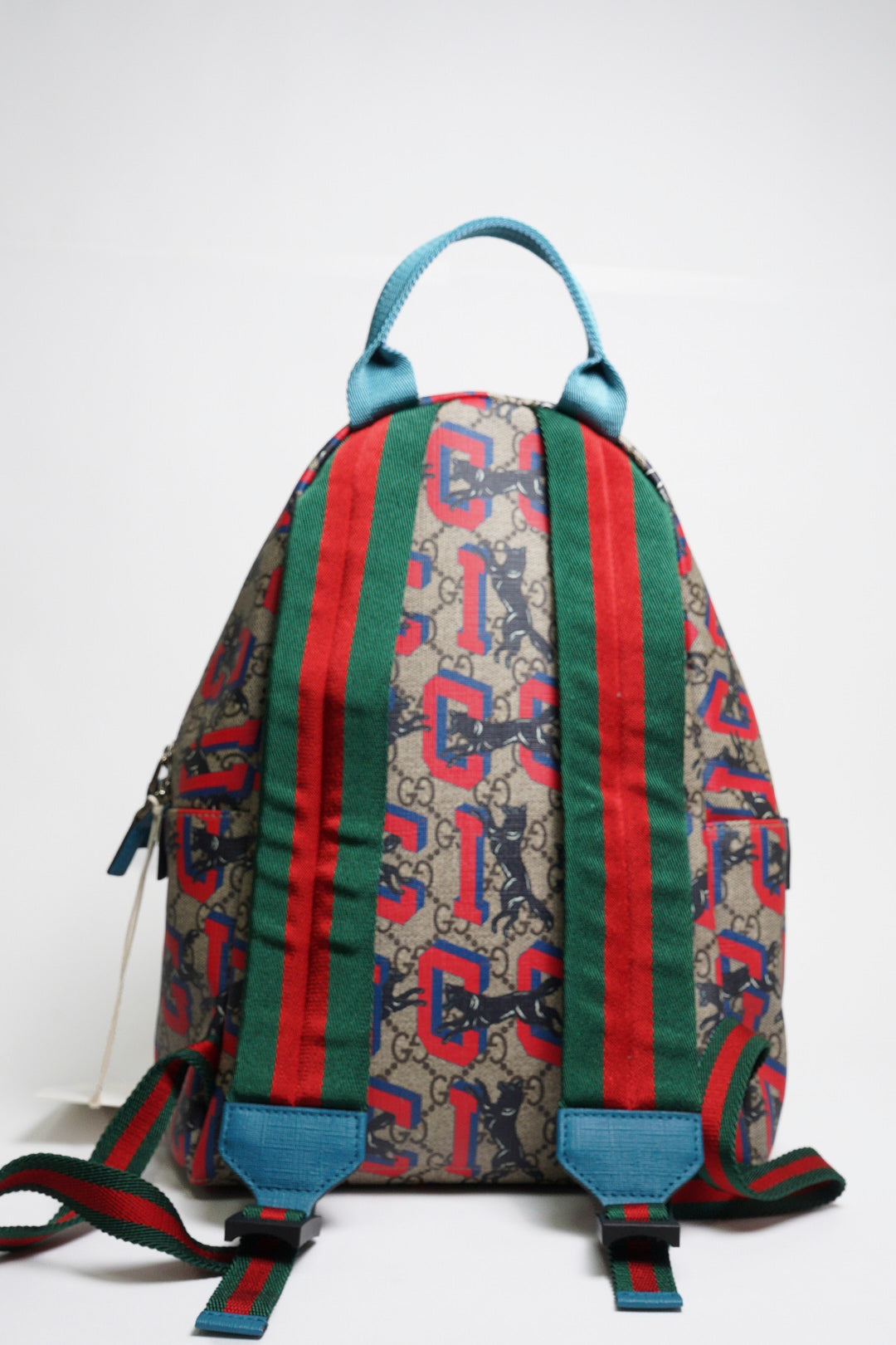GUCCI GG Supreme 兒童狼紋雙肩包