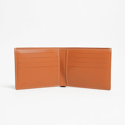 Goyard 男款八卡短夾 (黑棕色）