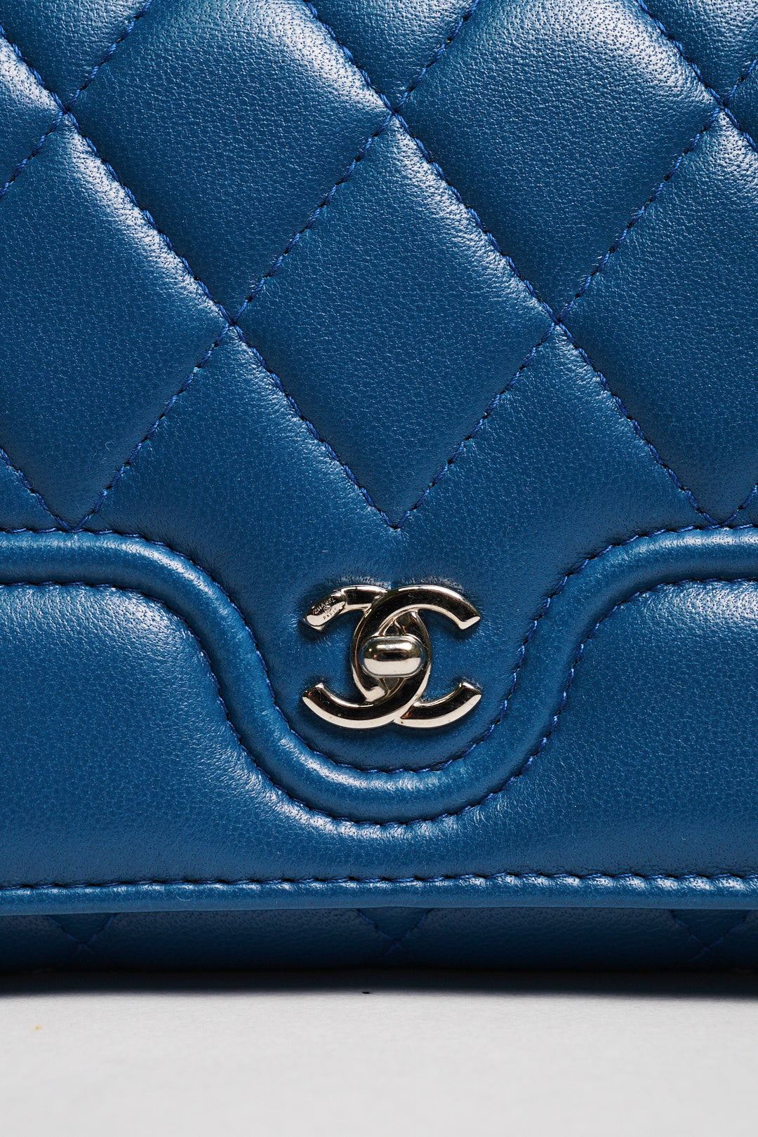 CHANEL 藍色長夾