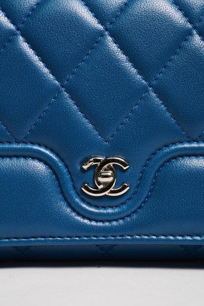 CHANEL 藍色長夾