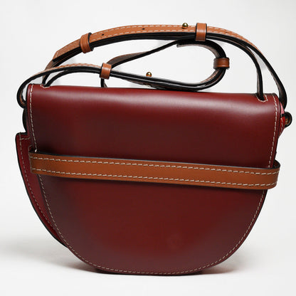 LOEWE GATE SMALL 撞色牛皮斜背包馬鞍包