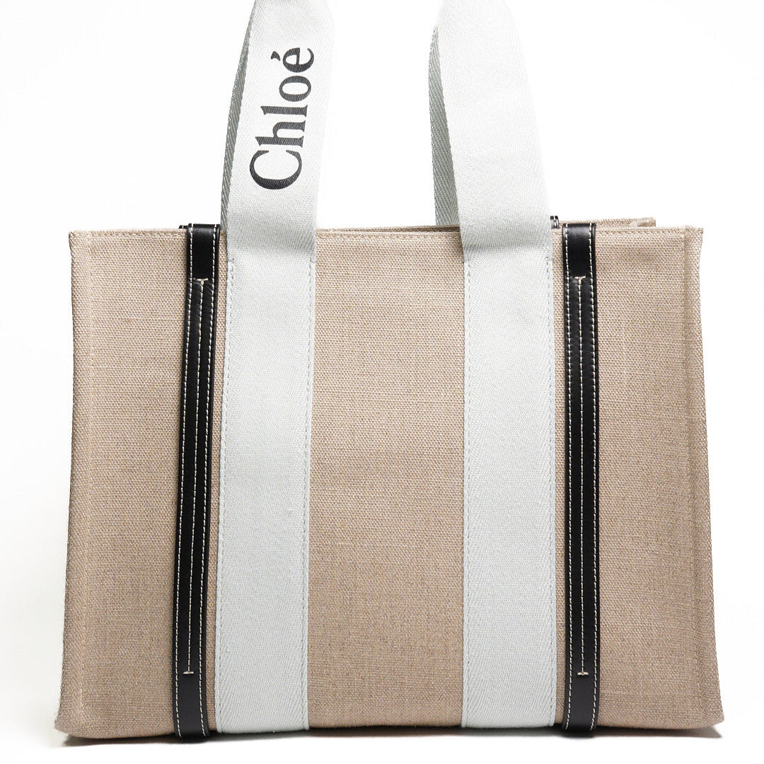 CHLOE Woody tote bag 帆布托特包中號 (全新)