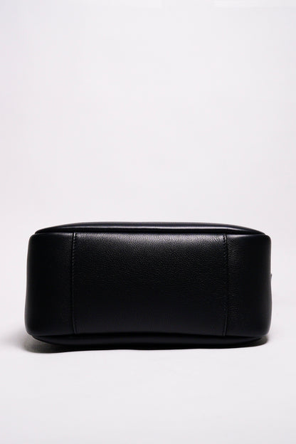 SAINT LAURENT HOBO小號黑色牛皮金扣肩背包 （包況佳）