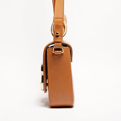 Chloé mini C 小方手提包（焦糖色）