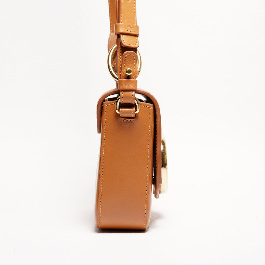 Chloé mini C 小方手提包（焦糖色）