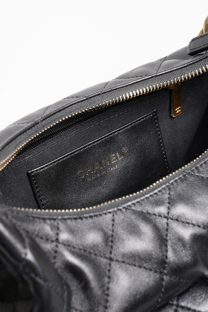 CHANEL 25C Hobo嬉皮包 - 小號黑金