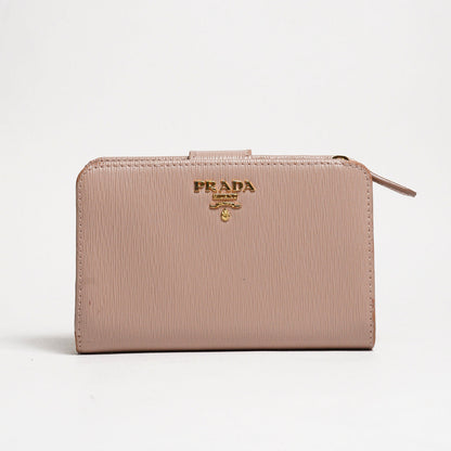PRADA 帆布中夾錢包
