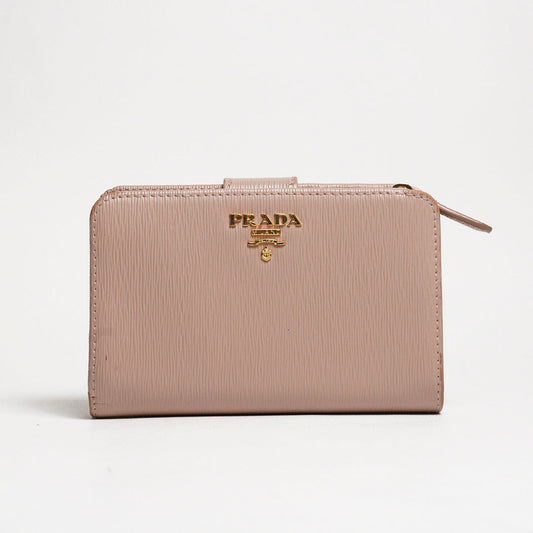 PRADA 帆布中夾錢包