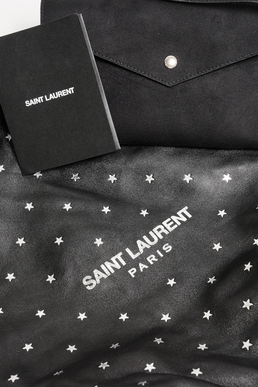 YSL 小羊皮星星水桶包（附小包）