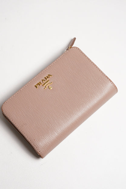 PRADA 帆布中夾錢包
