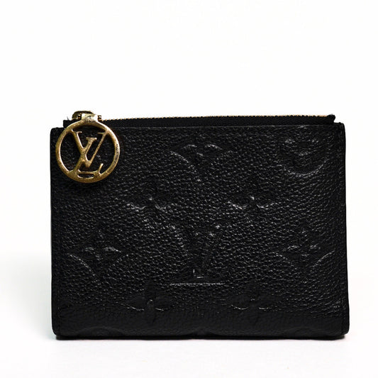 LOUIS VUITTON 經典壓花短夾 二手