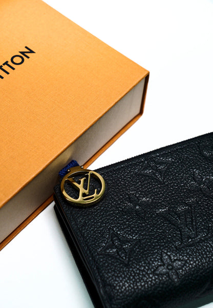 LOUIS VUITTON 經典壓花短夾 二手
