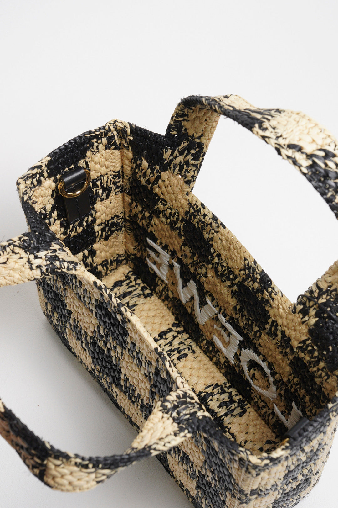 LOEWE 草編籃子 迷你托特包（附背帶）