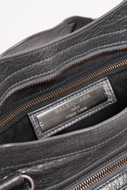 巴黎世家BALENCIAGA S City Edge機車包（水泥灰色）