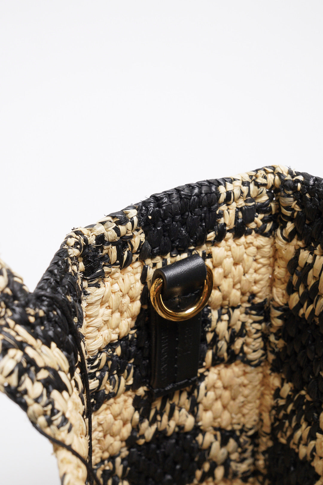 LOEWE 草編籃子 迷你托特包（附背帶）