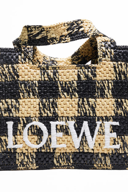 LOEWE 草編籃子 迷你托特包（附背帶）