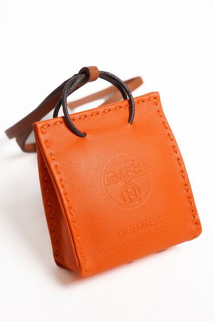 HERMÈS  Sac Orange Bag 掛件 93 Orange Agneau 阿格諾
