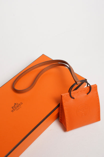 HERMÈS  Sac Orange Bag 掛件 93 Orange Agneau 阿格諾