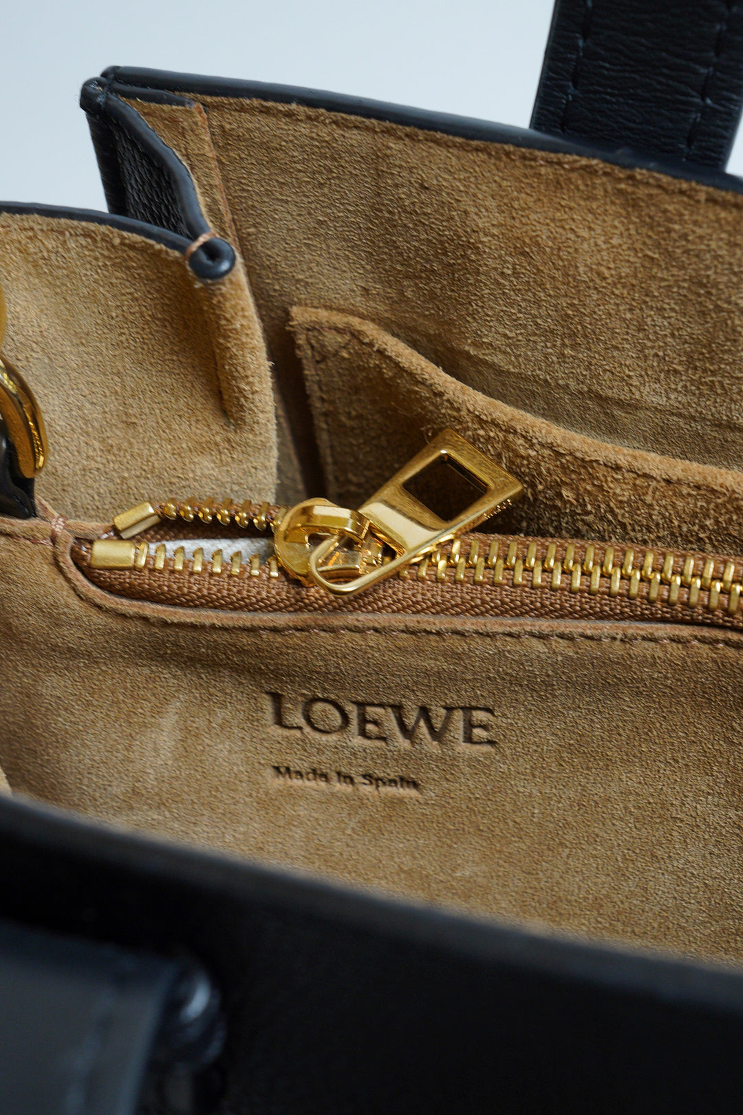 LOEWE Gate top handle - 小號黑