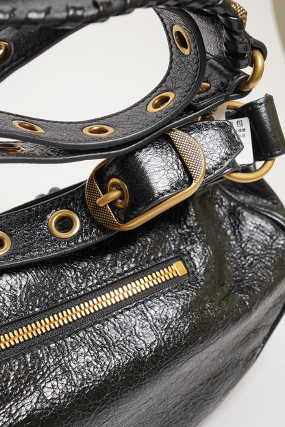 Balenciaga Le cagole半月機車包 - S黑金