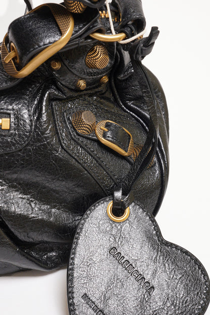 Balenciaga Le cagole半月機車包 - S黑金
