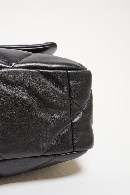 CHANEL 19 Bag 菱格紋羊皮手提肩背包 26 - 黑金