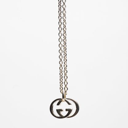 Gucci GG銀飾項鍊
