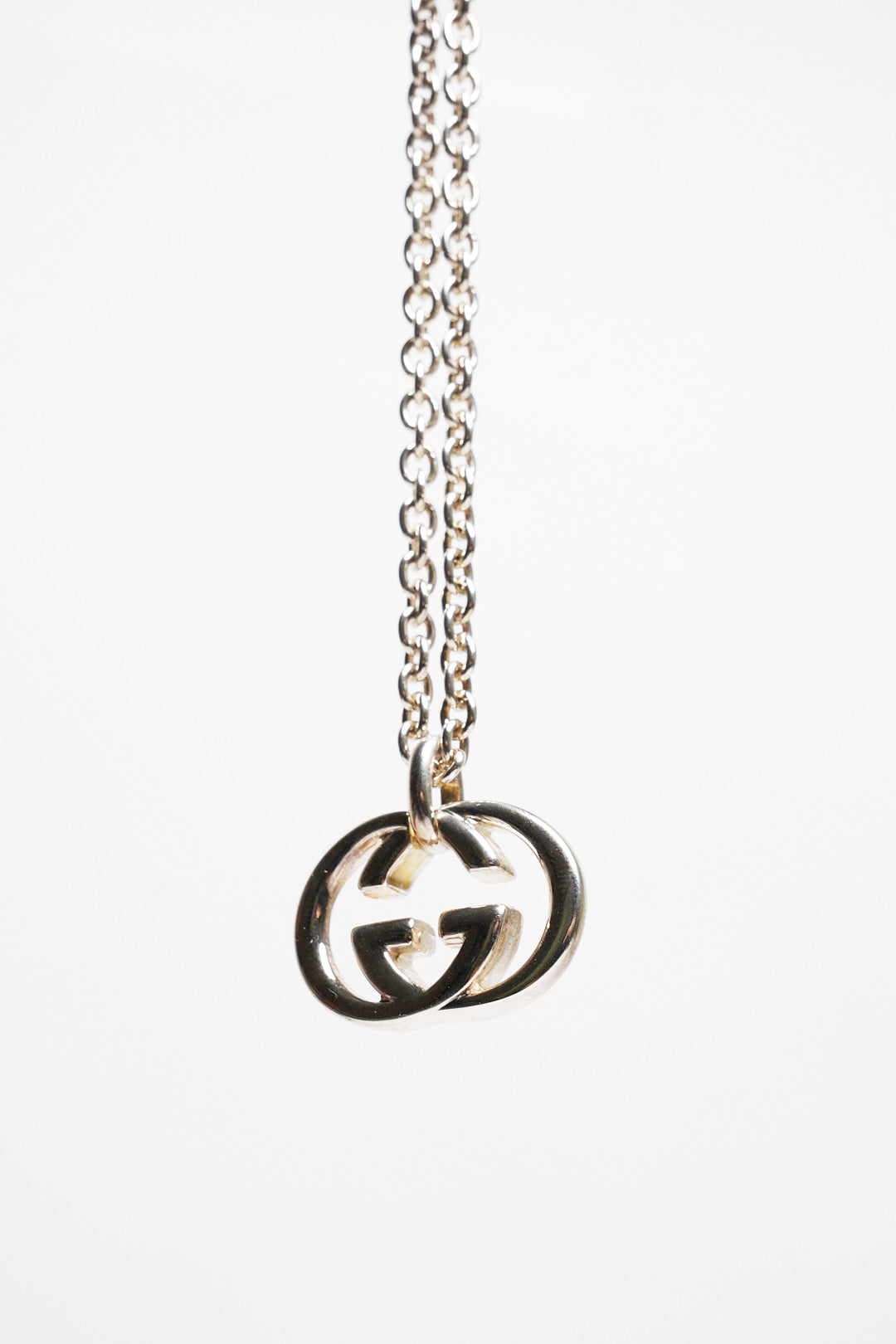 Gucci GG銀飾項鍊