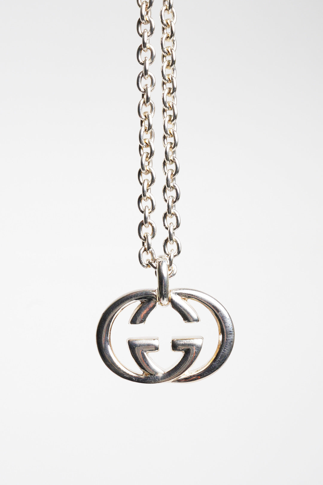 Gucci GG銀飾項鍊
