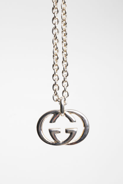 Gucci GG銀飾項鍊