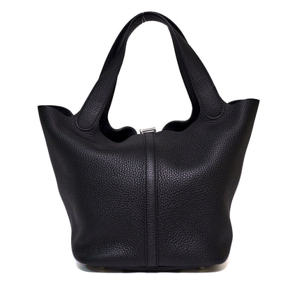 HERMES Picotin Lock 22cm T/C牛皮水桶包 銀扣（全新閒置包）