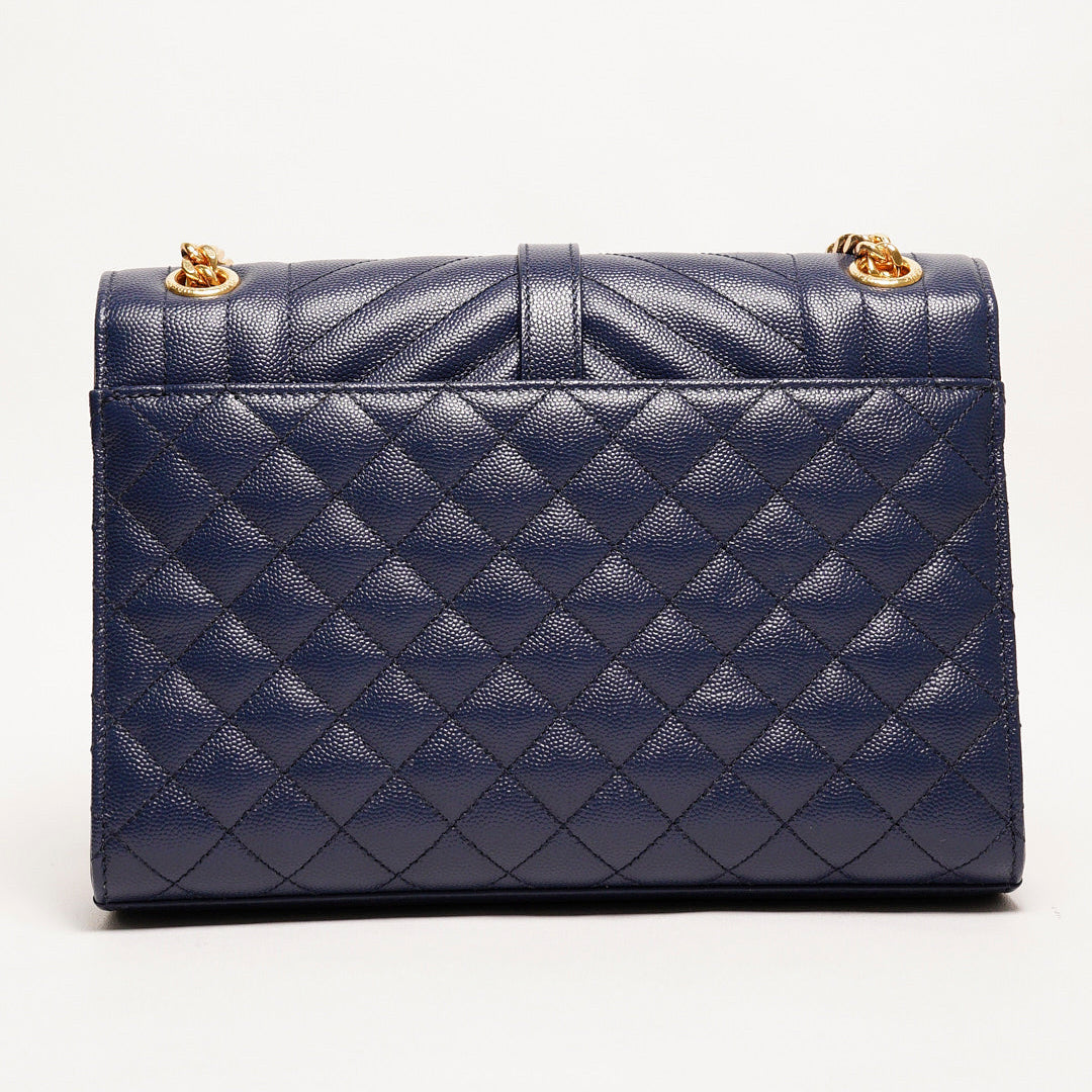 YSL LouLou Medium Flag Bag 海軍藍