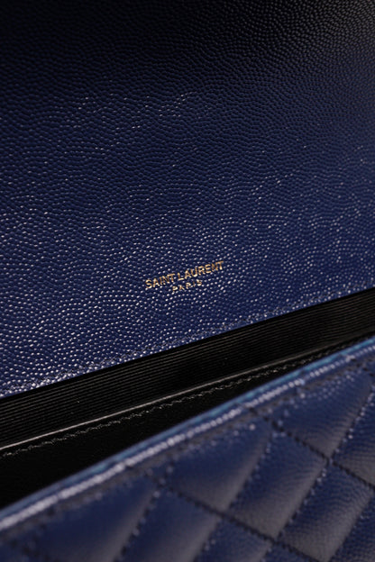 YSL LouLou Medium Flag Bag 海軍藍
